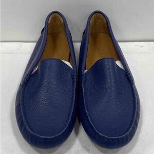 Like New M Gemi Blue Leather Driving Moc Loafers SZ 39